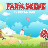 Farm Scene 25x Files