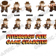 Pittsburgh Pete Adventurer Game Character