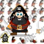 Pirate Video Game Character Graphic