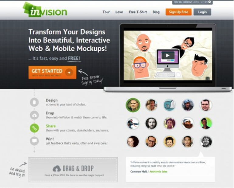invision cloud based prototyping tools