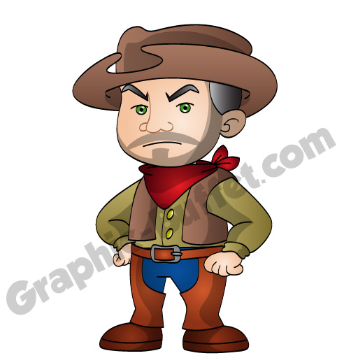 Animated Game Characters: Cowboy | Western Assets from Graphic Buffet